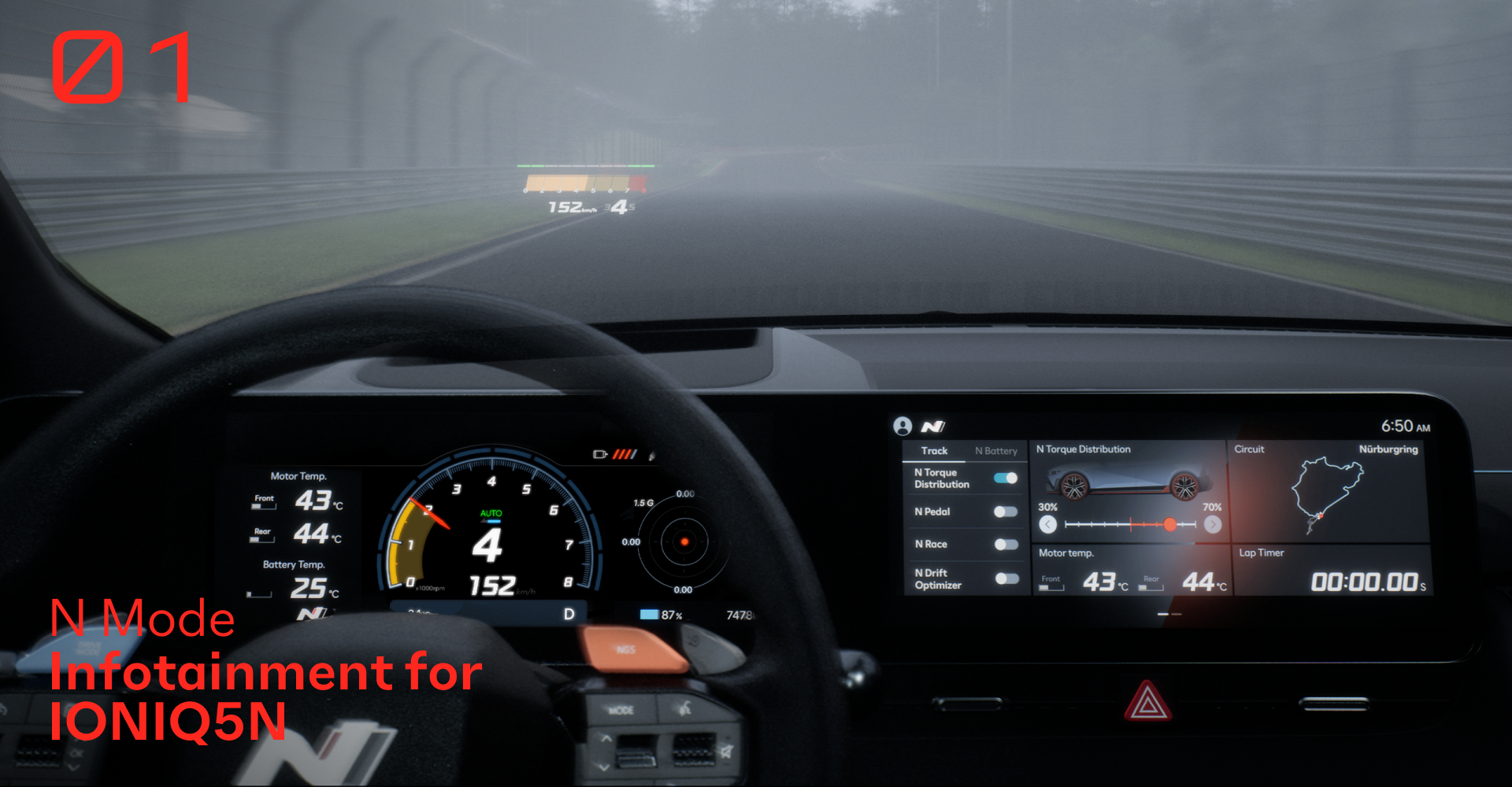 N 모드 : 고성능 EV 인포테인먼트 시스템