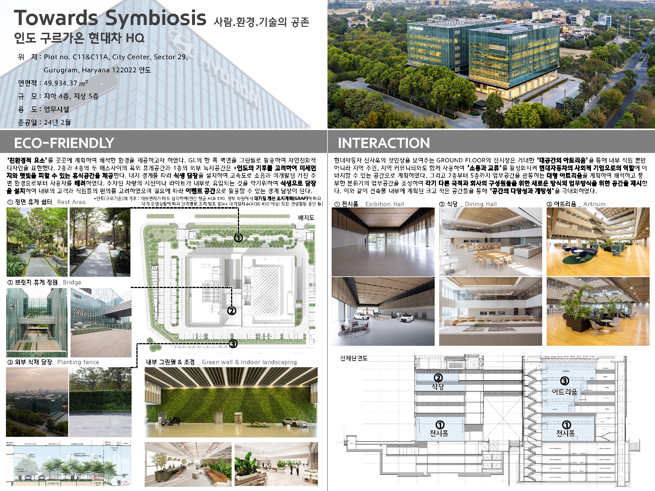 사람.환경.기술의 공존(인도 구르가온 현대차 사옥)
