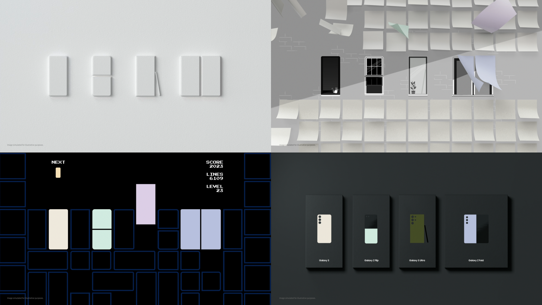 삼성 갤럭시 다이내믹 비주얼 아이덴티티 시스템