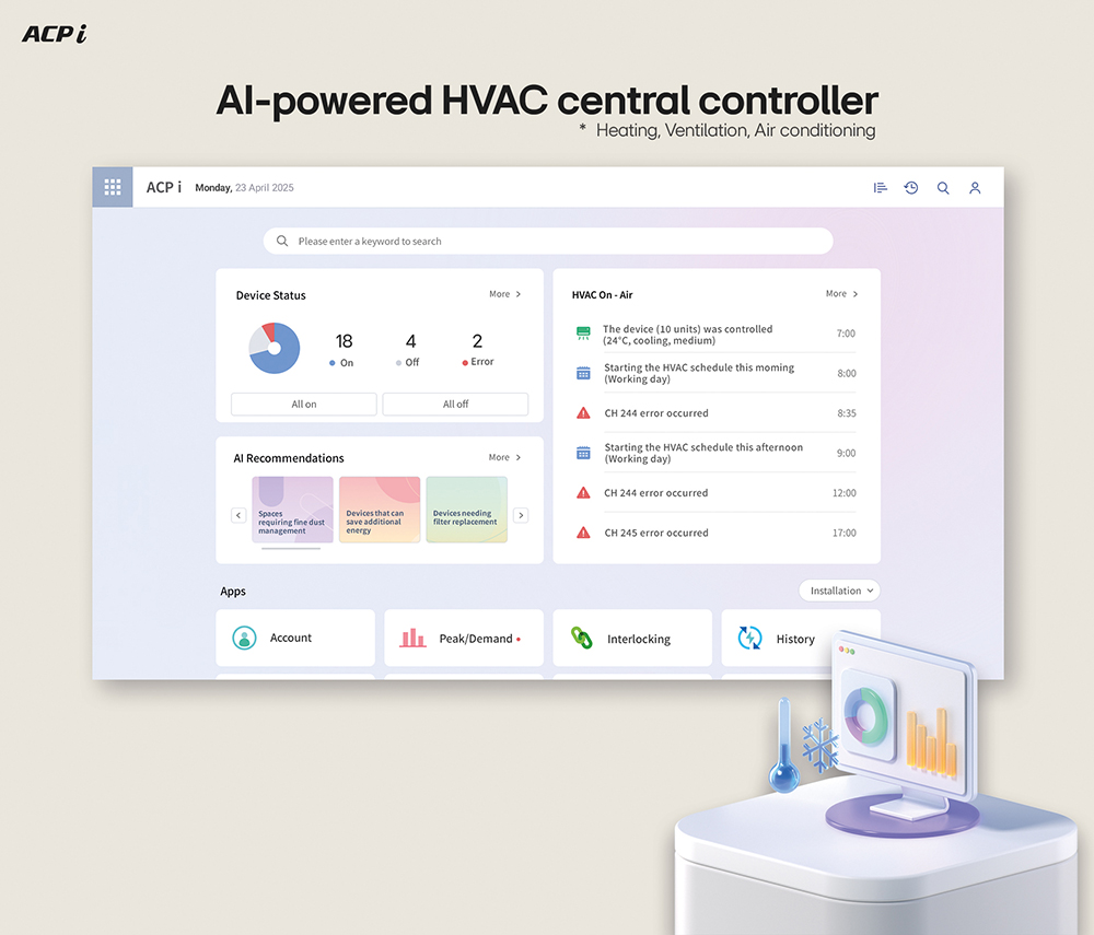 LG ACP i HVAC 중앙제어기 UX