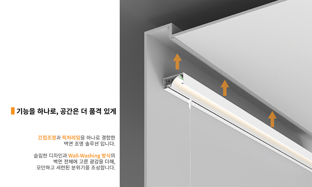 두가지 기능을 하나로 (2 in 1 Art-wall Light)